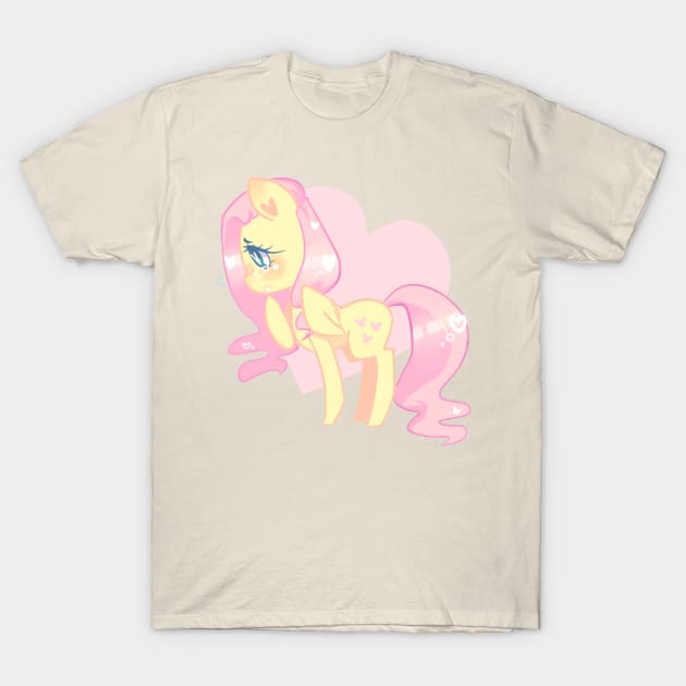 Shy Fluttershy T-Shirt by AshieBaby